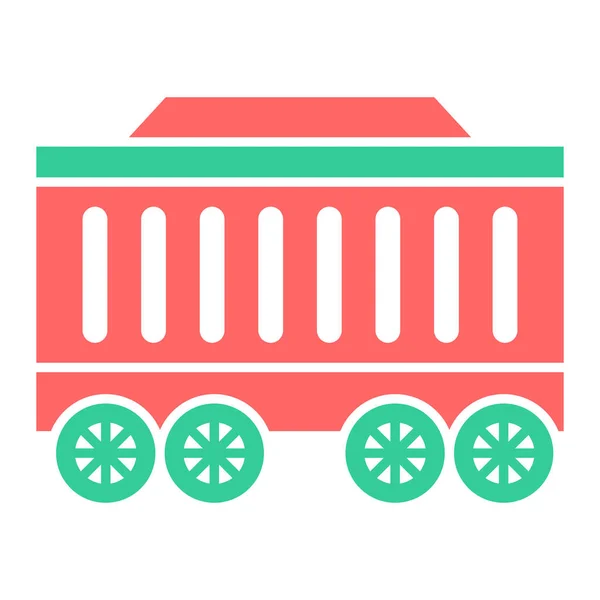 Tren Icono Vector Ilustración — Vector de stock