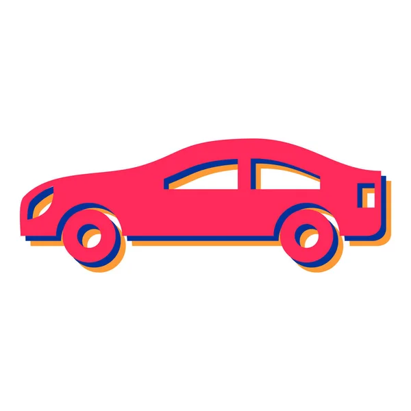 Car Icon Flat Illustration Taxi Vector Icons Web Design — Vettoriale Stock