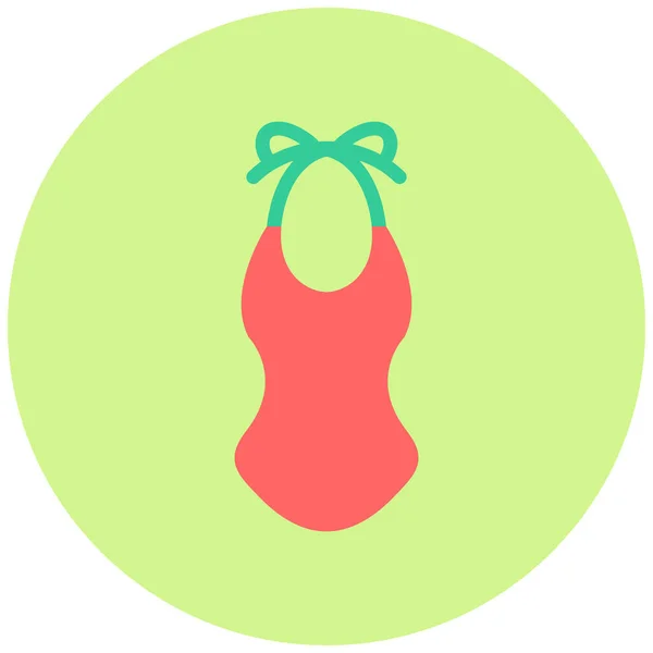 Swimsuit Web Icon Simple Illustration — Stock Vector