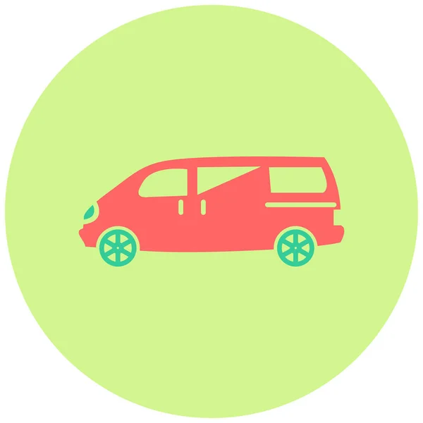 Van Car Web Icon Simple Illustration — Stock Vector