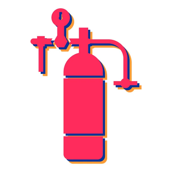 Pictogram Brandblusser Schets Illustratie Van Water Hydrant Vector Pictogrammen Voor — Stockvector