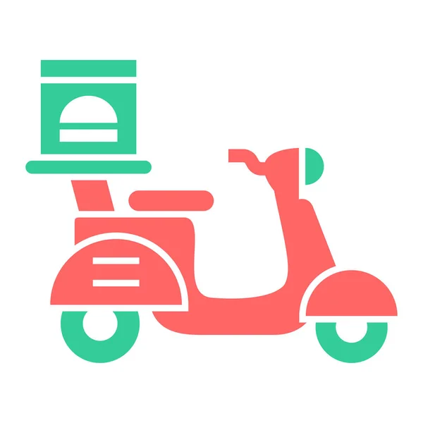 Scooter Icon Cartoon Illustration Motorcycle Vector Icons Web — стоковый вектор