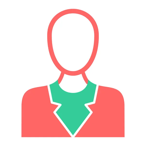 Woman Icon Simple Illustration Female Person Vector Icons Web — Image vectorielle