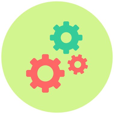 Ayarlar. Web simgesi basit illüstrasyon