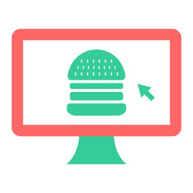 Ekranda fast food var. Web simgesi