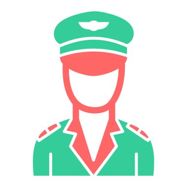 Bir polis memurunun vektör çizimi