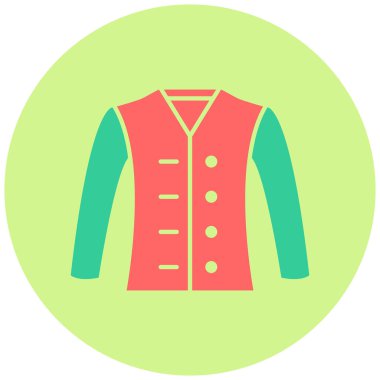 moda ceket vektör simgesi