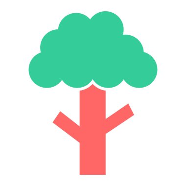 Ağaç. Web simgesi basit illüstrasyon