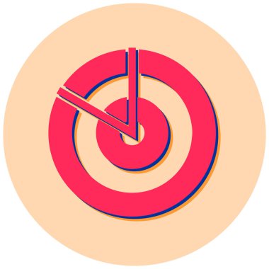 Hedef. Web simgesi basit illüstrasyon