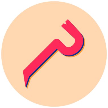 İngiliz anahtarı. Web simgesi basit illüstrasyon