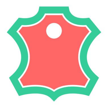 deri simgesi, vektör illüstrasyonu basit tasarım 