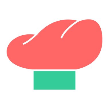 Mantar. Web simgesi basit illüstrasyon