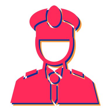 Miğferli bir adamın vektör çizimi