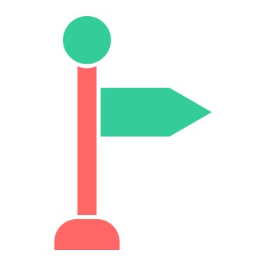 İşaret levhası Web simgesi basit illüstrasyon