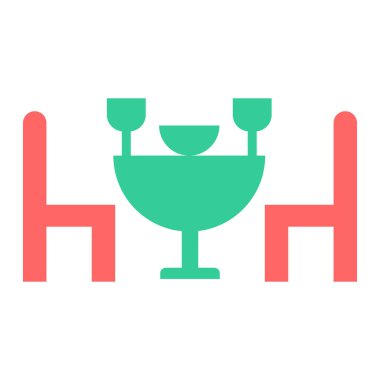 romantik olay ikonu vektör illüstrasyonu