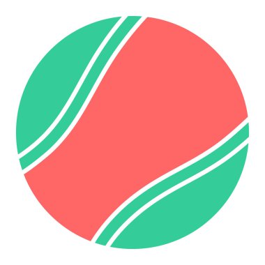 Tenis topu ikonu vektör illüstrasyon tasarımı