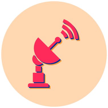 Uydu anteni. Web simgesi