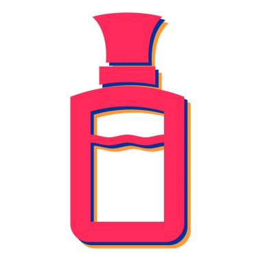 Sprey şişe ikonu. Web için parfüm fırçası vektör simgelerinin karikatür çizimi