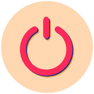 Güç. Web simgesi basit illüstrasyon