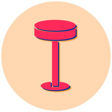 Masa lambası simgesi. vektör çizim