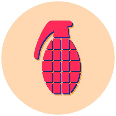 Bomba. Web simgesi basit illüstrasyon