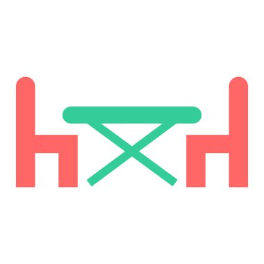 Sandalyeler. Web simgesi basit tasarım