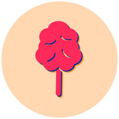 Beyin. Web simgesi basit illüstrasyon