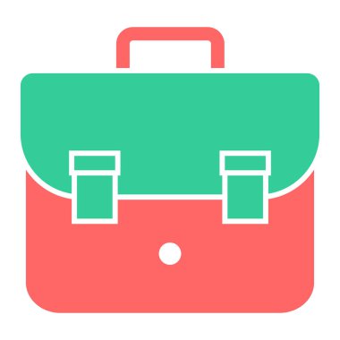 Çanta. Web simgesi basit tasarım