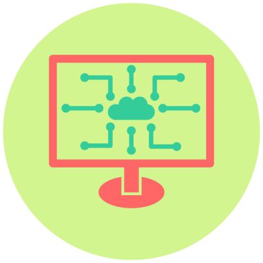 şebeke. Web simgesi basit illüstrasyon