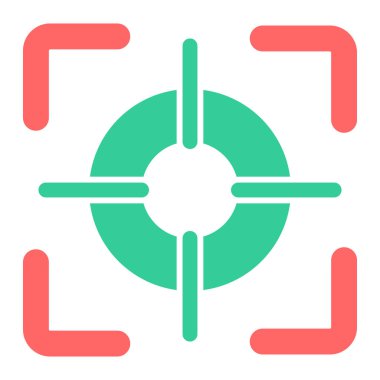 Hedef. Web simgesi basit illüstrasyon