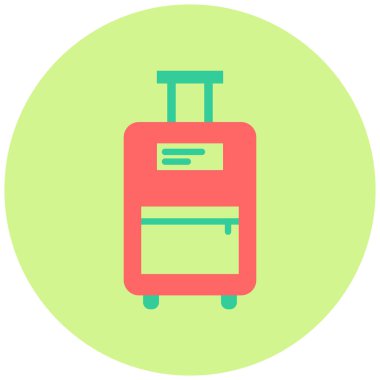 seyahat çantası. Basit resimleme