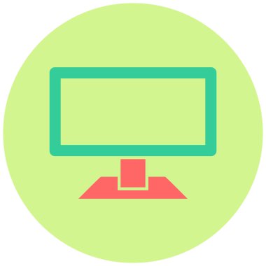 lcd. Web simgesi basit illüstrasyon