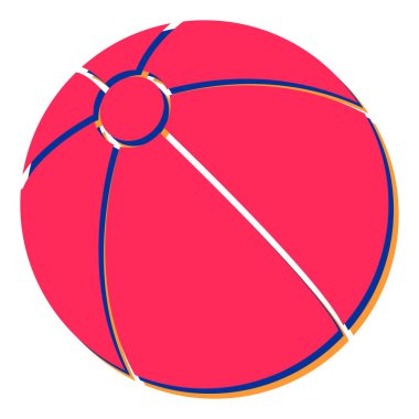 Top ikonu. Web için voleybol vektör simgelerinin basit illüstrasyonu