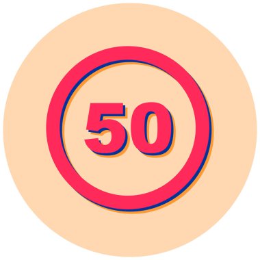 yol işareti simgesi, basit tasarım vektör çizimi