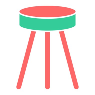 Masa. Web simgesi basit illüstrasyon