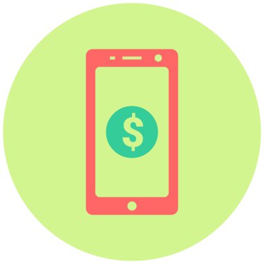 Mobil bankacılık. Basit resimleme