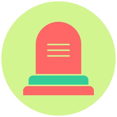 mezar. Web simgesi basit tasarım