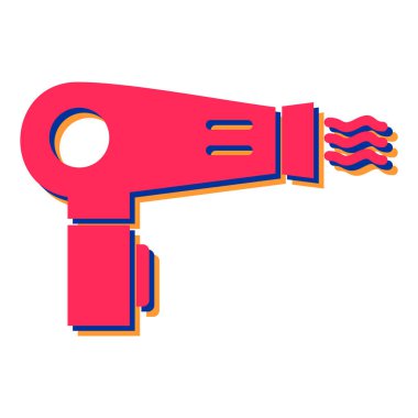 saç kurutma simgesi vektör çizimi