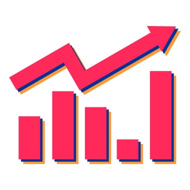 İş ve finans simgesinin vektör illüstrasyonu