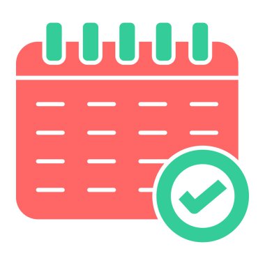 Takvim simgesi vektör illüstrasyonu