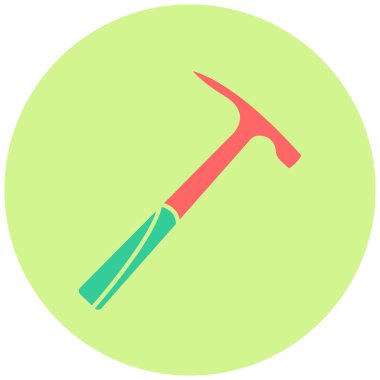 Hammer 'ı seç. Web simgesi basit illüstrasyon