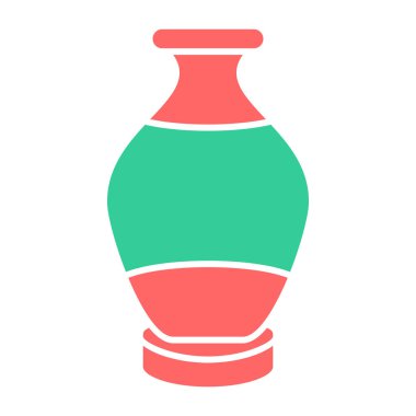 vazo simgesi, vektör illüstrasyonu