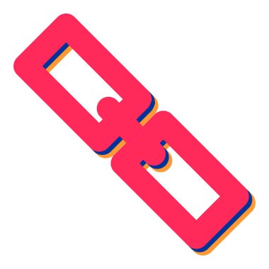 Bağlantı. Web simgesi basit illüstrasyon