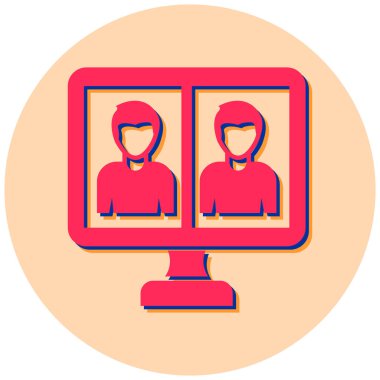 kullanıcı. Web simgesi basit illüstrasyon