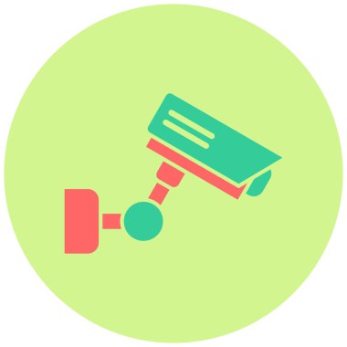 Güvenlik kamerası vektör simgesi