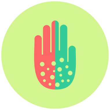 Alerji. Web simgesi basit illüstrasyon