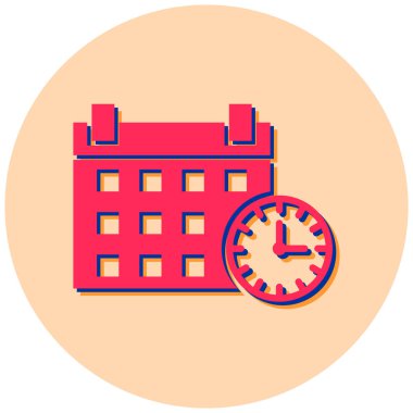 Takvim. Web simgesi basit illüstrasyon