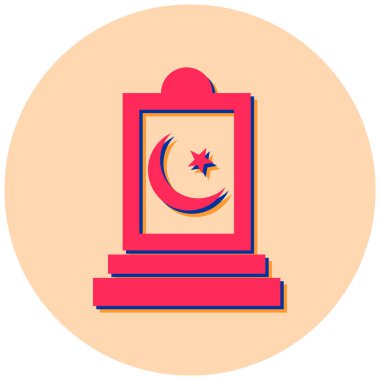 Ramazan. Web simgesi basit illüstrasyon