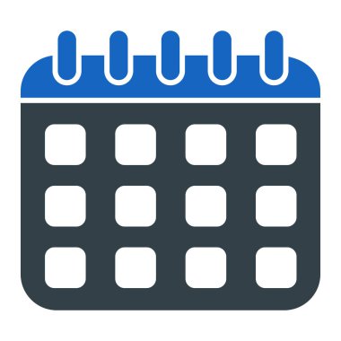 Takvim simgesi vektör illüstrasyonu