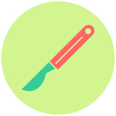 Neşter. Web simgesi basit illüstrasyon